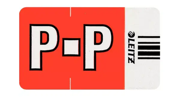 Self-adhesive label Leitz Orgacolor Rounded rectangle Red Photo 2