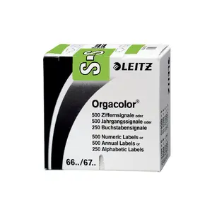 Self-adhesive label Leitz Orgacolor Rounded rectangle Green