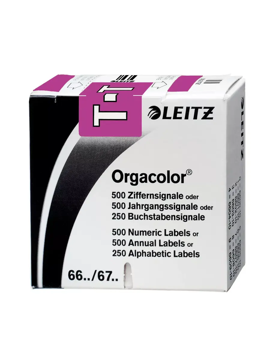 Self-adhesive label Leitz Orgacolor Rounded rectangle Violet Photo 2