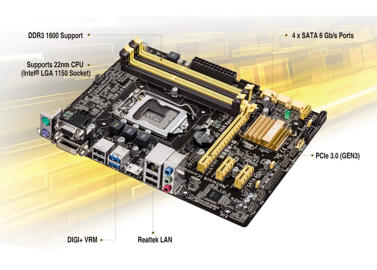 Asus B85M-G Micro ATX motherboard | AiO.lv