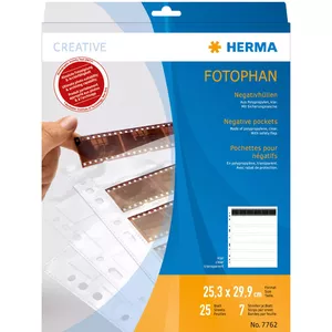 Negative storage page HERMA 7762 for 7 x 6 negative stripes 25 pcs.