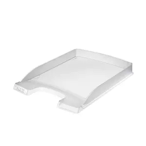 Desk tray/organizer LEITZ 52370003 — transparent plastic, A4, 255×357×35 mm