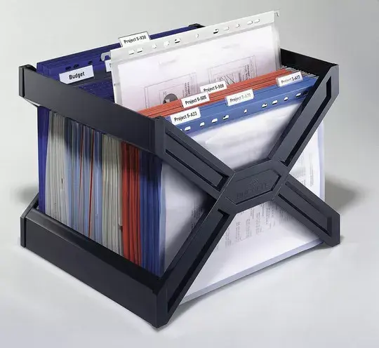 Durable 2611 literature rack, 1 shelf, black Photo 2