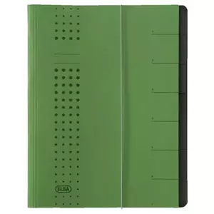 Divider Book Elba 400002025 Green Carton A4