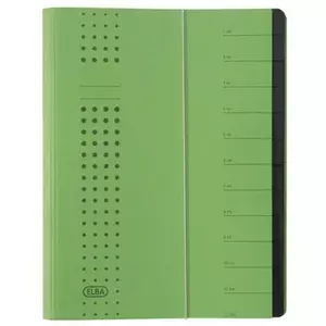 Divider Book Elba 400001994 Green Carton A4
