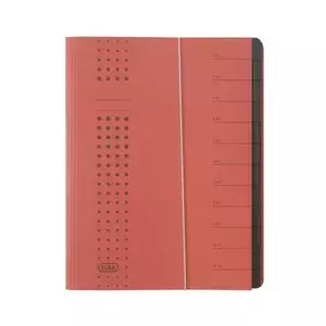 Divider Book Elba 400001993 Red Carton A4