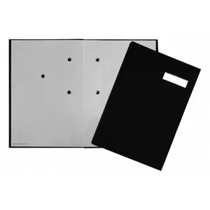 Folder Pagna 24192-44 A4 — Cardboard and Plastic, Black, 240×350×25 mm