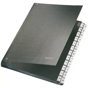 Divider Book Leitz 58240095 Black Cardboard A4