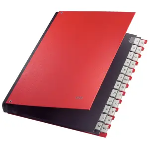 Divider Book Leitz 59240025 Red Cardboard Polypropylene A4