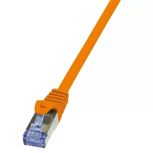 Tīkla kabelis LogiLink 7.5m RJ-45 Cat6a Oranžs