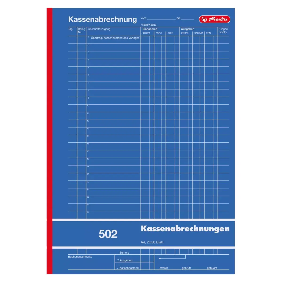 Accounting Form Book Herlitz 882415 Photo 2
