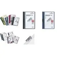 Durable DURACLIP ORIGINAL 30 Clip Folder, DIN A4, White Transparent Front, Metal Clip, 5 Pieces