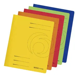 Folder Cardboard Herlitz 11037181 A4 Blue Green Orange Red Yellow