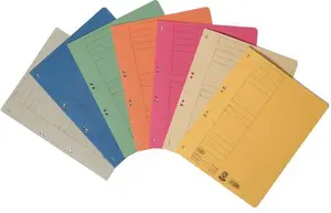 Cardboard Binder with Eyelets Elba 21450 GR, grey, full front cover, office stapling, pack of 50