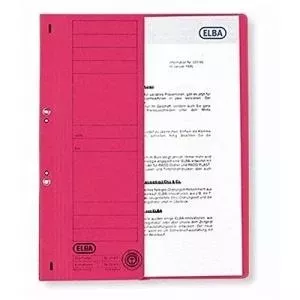 Folder Elba 21451 RO cardboard red half front cover pack of 50