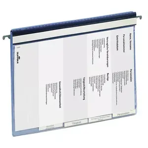 Durable 2555 A4 Hanging Folder, Blue
