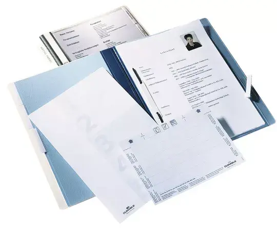 Durable 2555 A4 piekaramā mape, zila Photo 2
