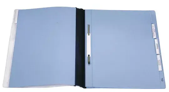 Durable 2555 A4 piekaramā mape, zila Photo 3