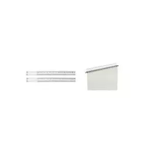 Organizational strips Elba Vertic 1 blank white cardboard 160 g/m² – pack for filing and document separation