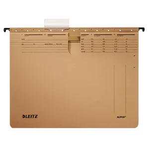 Hanging Folder Leitz ALPHA A4 Cardboard Brown