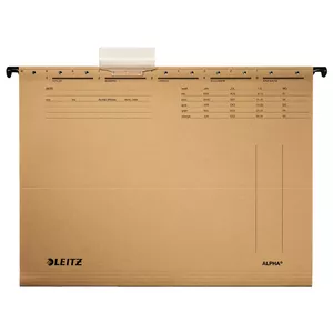 Hanging Folder Leitz Alpha A4 Cardboard Metal Brown