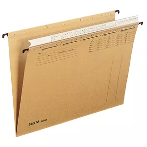 Hanging Folder Leitz Alpha A4 Cardboard Brown