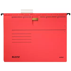Hanging Folder Leitz Alpha A4 Cardboard Metal Red