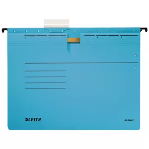 Hanging Folder Leitz Alpha A4 Cardboard Metal Blue