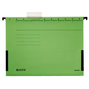Hanging Folder Leitz Alpha A4 Cardboard Metal Green
