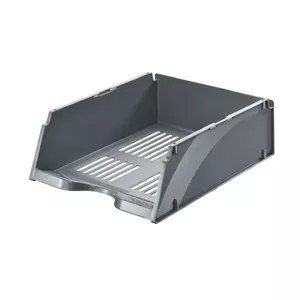 Document box LEITZ TRANSIT JUMBO A4, grey, 245×330×100 mm, for A4 documents