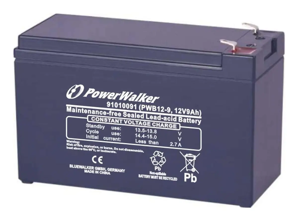 Zīmola PowerWalker PWB12-9 slēgtā svina skābes