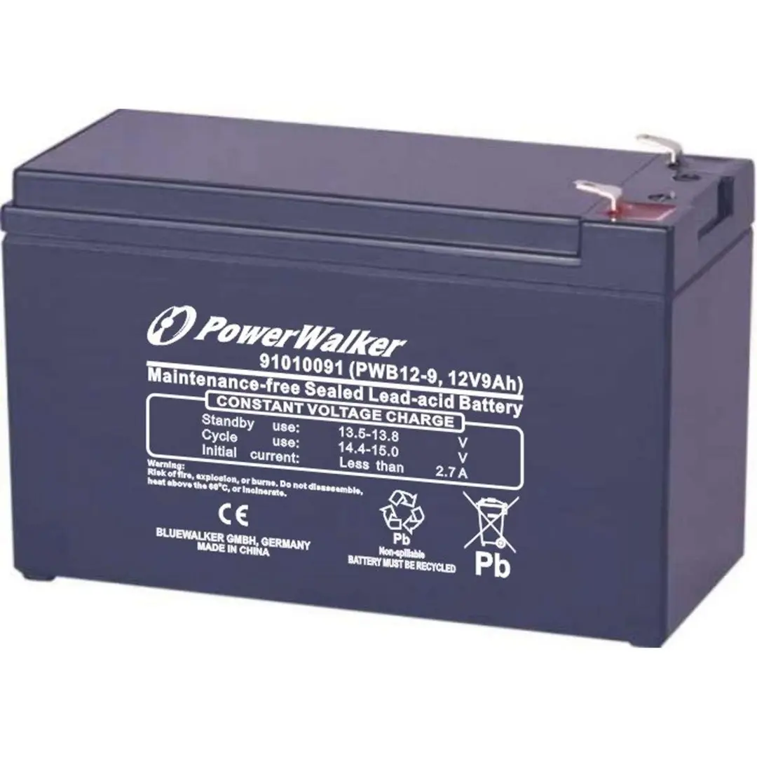 Zīmola PowerWalker PWB12-9 slēgtā svina skābes akumulators Photo 4