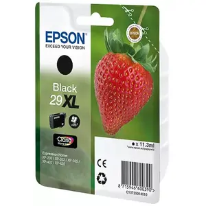 Картридж Epson 29XL K — оригинальный высокоёмкий (XL) черный, 11.3 мл, 470 стр., 1 шт.