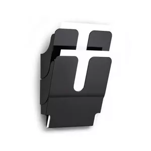 Literature rack Durable FLEXIPLUS 2 shelves, Black, 247×100×360 mm