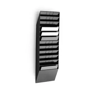 Literature rack Durable FLEXIBOXX 12 shelves Black