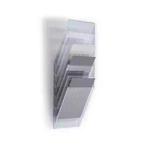 Literature rack Durable FLEXIBOXX 6 shelves A4 Transparent, 240×135×690 mm
