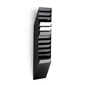 Durable 1709763060 Literature Rack, 1 Shelf, A4 Format, Black