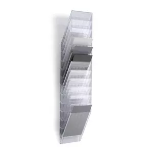 Durable FLEXIBOXX Literature Rack with 12 A4 Shelves, Transparent