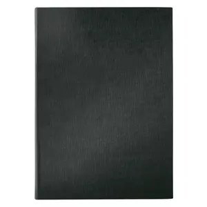 Folder Sigel SM110 Leather Linen Plastic Black A4