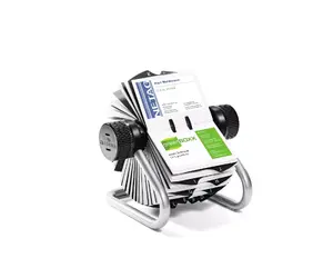 Business card holder Durable 248123, silver, capacity 400 cards (104 x 72 mm)