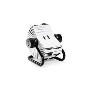 Durable 248201 Business Card File, 500 Card Capacity, Black