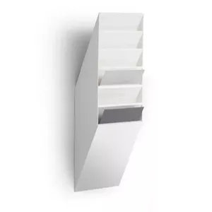Literature rack Durable FLEXIBOXX 6 shelves A4 White, 240×135×690 mm
