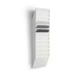 Literature rack Durable FLEXIBOXX 12-shelf A4 White, 348×95×1045 mm