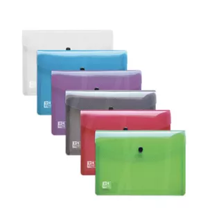 Envelope folder Oxford 400031401 Polypropylene (PP) Blue Grey Pink Purple Transparent A5