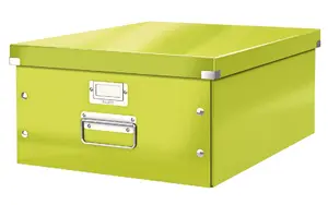 Storage box LEITZ Click & Store Large Box, hardboard, A3 size, 369×200×482 mm, green