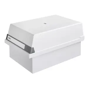 Card tray HAN 955-11 for A5 index cards, polystyrene plastic, grey, 234×360×180 mm