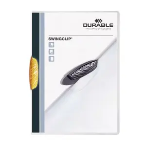 Durable Swingclip Report Cover, A4, Orange, 30-Sheet Capacity