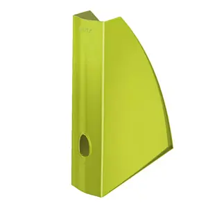 Magazine file box Leitz WOW Polystyrene green, 1 drawer, 75×258×312 mm, 290 g