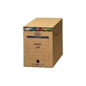 Cardboard archive boxes Elba 83525 set of 6 for A4 documents