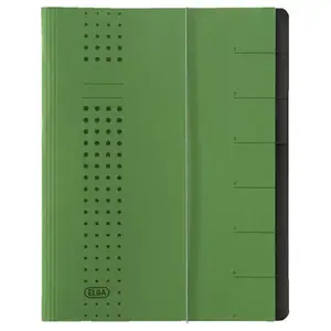Divider Book Elba 400002025 Green Carton A4